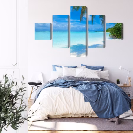 Canvastavla - A beach in the maldives