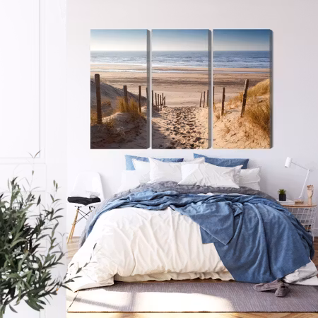 Canvastavla - Sandy path to the north sea