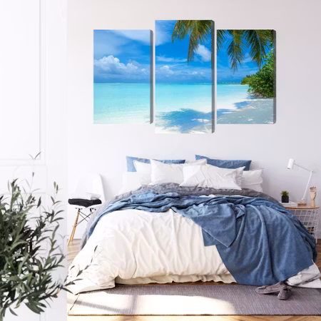 Canvastavla - A beach in the maldives