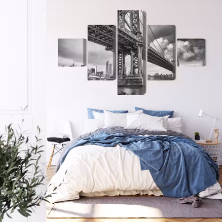 Canvastavla - Manhattan bridge in new york city