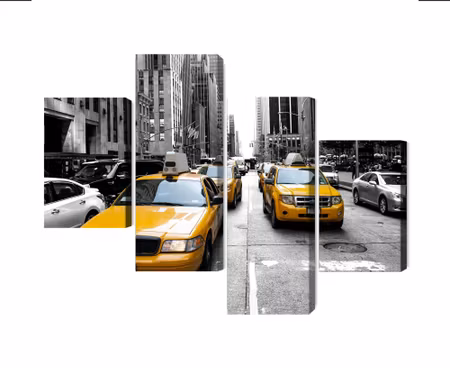 Canvastavla - Taxis in new york