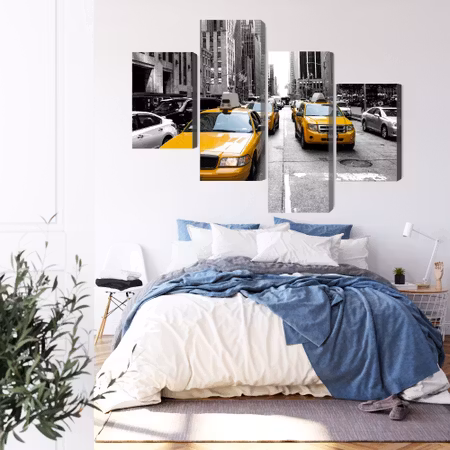 Canvastavla - Taxis in new york
