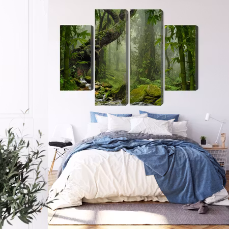 Canvastavla - The green of the rain forest