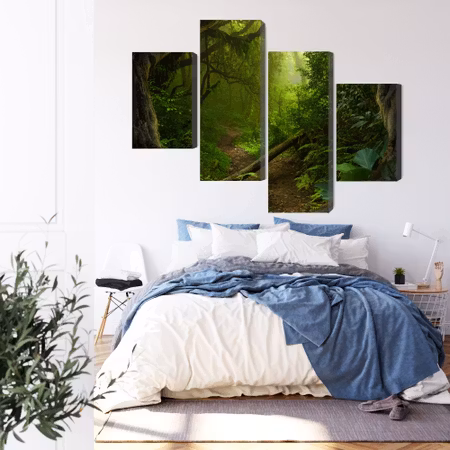 Canvastavla - Path in the tropical forest