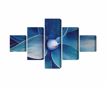 Canvastavla - Top view of the plant on a macro scale