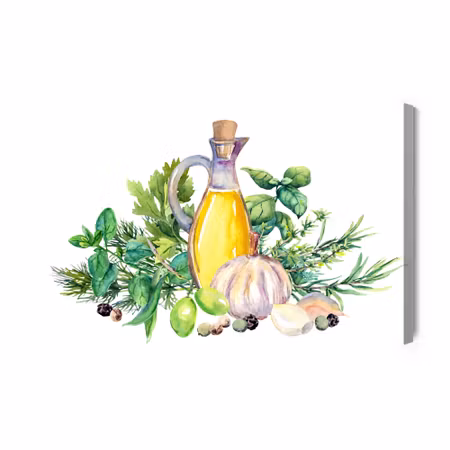 Canvastavla - Oil with herbs and spices