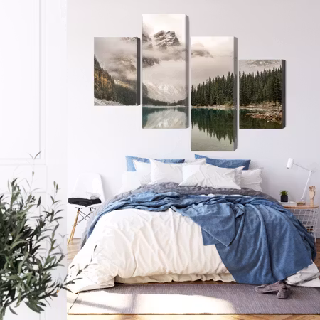 Canvastavla - Moraine Lake in banff national park,