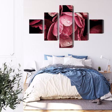 Canvastavla - Peony flowers close up 3d