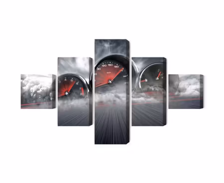 Canvastavla - High speed car counters