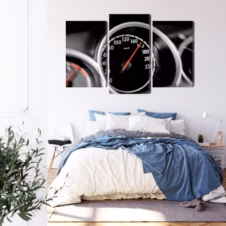 Canvastavla - Car speedometer