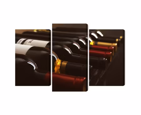 Canvastavla - Delicious wine bottles