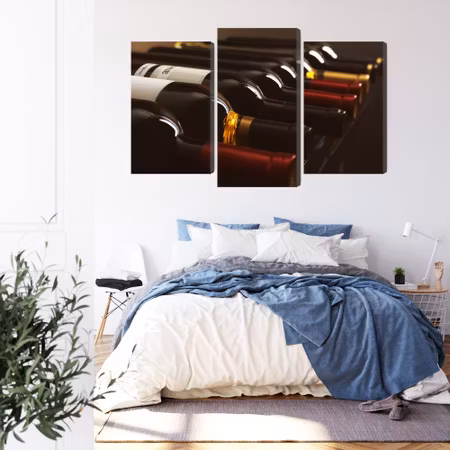 Canvastavla - Delicious wine bottles