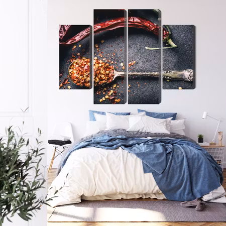 Canvastavla - Dried chili peppers