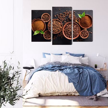 Canvastavla - Ground coffee and beans