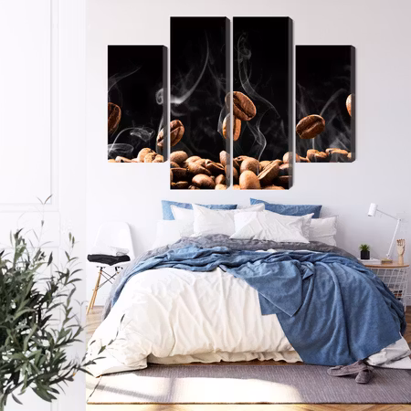 Canvastavla - Hot coffee beans