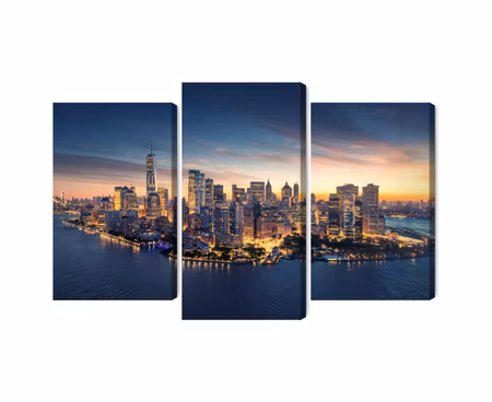 Canvastavla - New york city panorama at sunrise