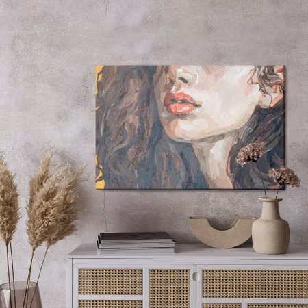 Canvastavla - Portrait of a girl . portrait of a young