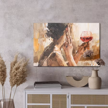 Canvastavla - Fragment of artwork where beautiful