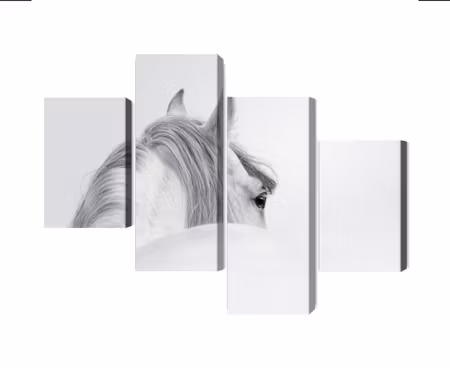 Canvastavla - Andalusian horse in the fog