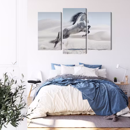 Canvastavla - Horse in the desert 3d