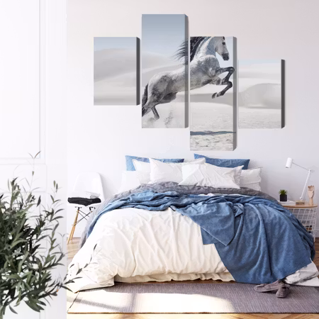 Canvastavla - Horse in the desert 3d