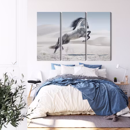 Canvastavla - Horse in the desert 3d