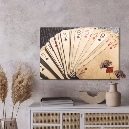 Canvastavla - Old deck top view