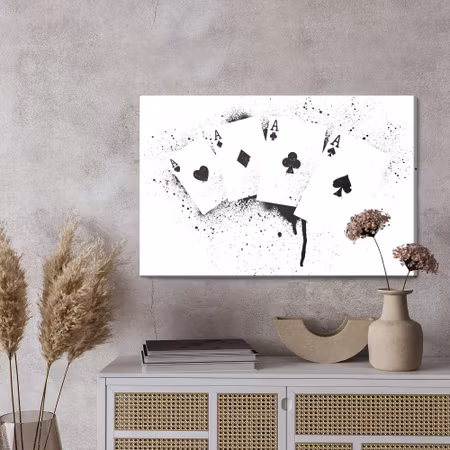 Canvastavla - Aces from the deck