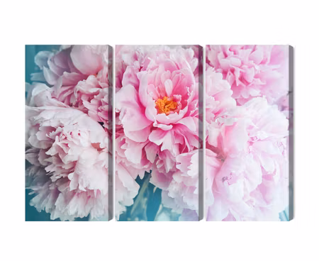 Canvastavla - 3d peony bouquet