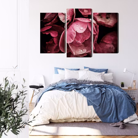 Canvastavla - Peony flowers close up 3d