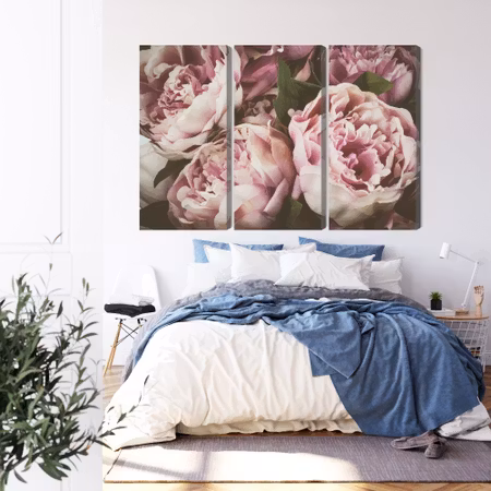 Canvastavla - Delicate vintage peony flowers