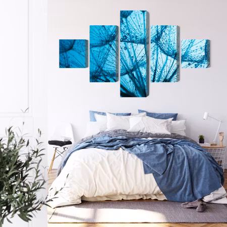 Canvastavla - A close-up of a 3d dandelion seed