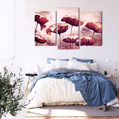 Canvastavla - Poppies as painted