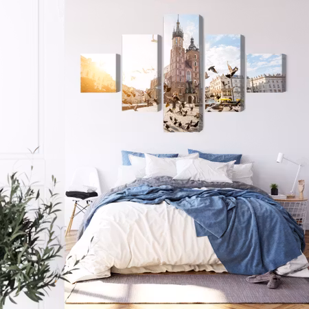 Canvastavla - St. mary&#039;s basilica at sunrise