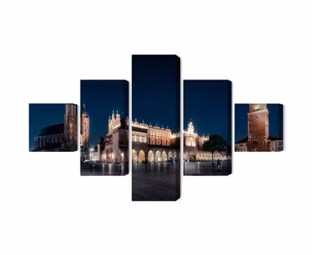 Canvastavla - Krakow&#039;s cloth hall and st.