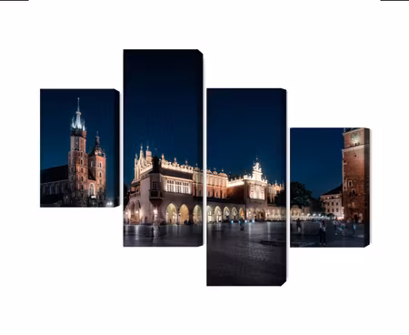 Canvastavla - Krakow&#039;s cloth hall and st.