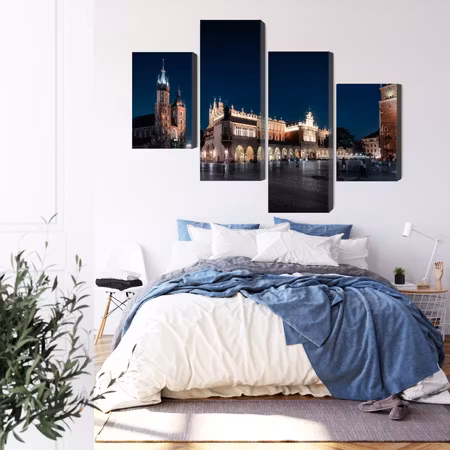 Canvastavla - Krakow&#039;s cloth hall and st.