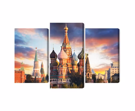 Canvastavla - Moscow view of the red square and the