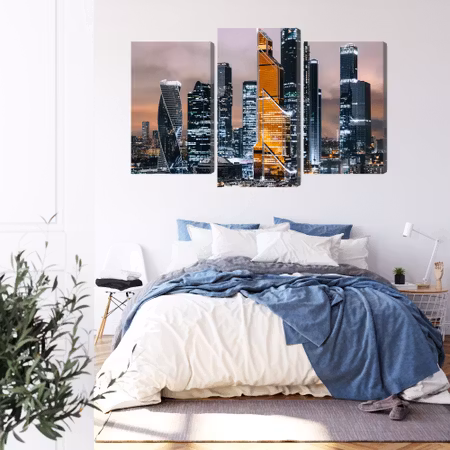 Canvastavla - Panorama of moscow city center and