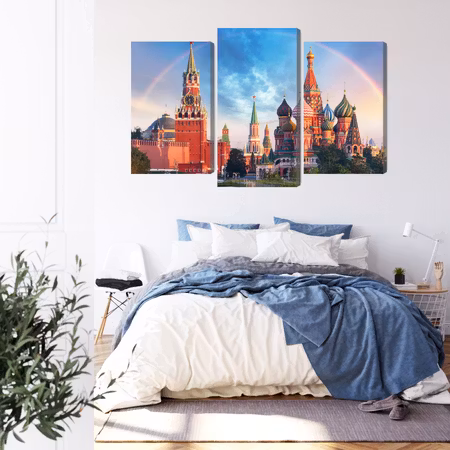 Canvastavla - Panorama of the red square with the