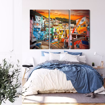 Canvastavla - Rio de janeiro city center and colorful