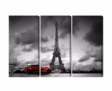 Canvastavla - Black and white view of the eiffel tower