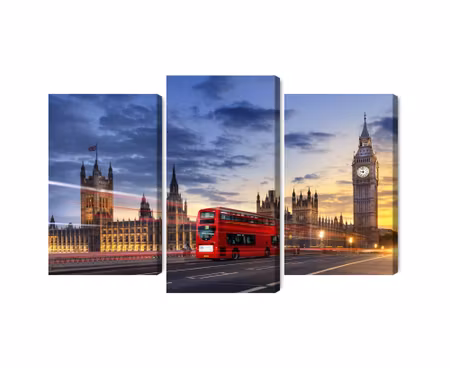 Canvastavla - Panorama of westminster and big ben,