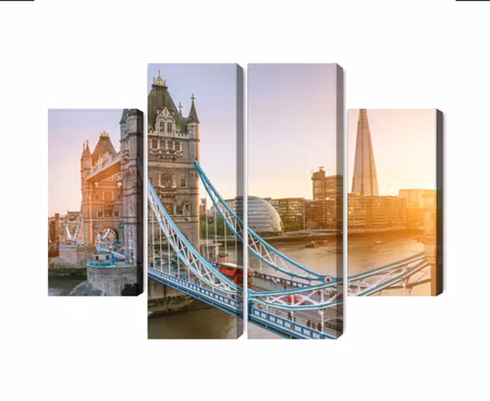 Canvastavla - Tower bridge at sunrise