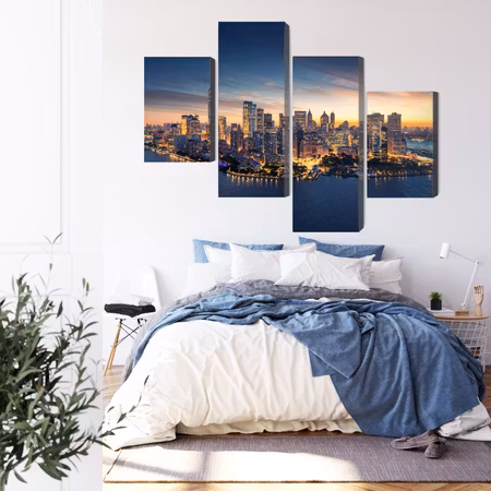 Canvastavla - New york city panorama at sunrise