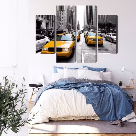Canvastavla - Taxis in new york