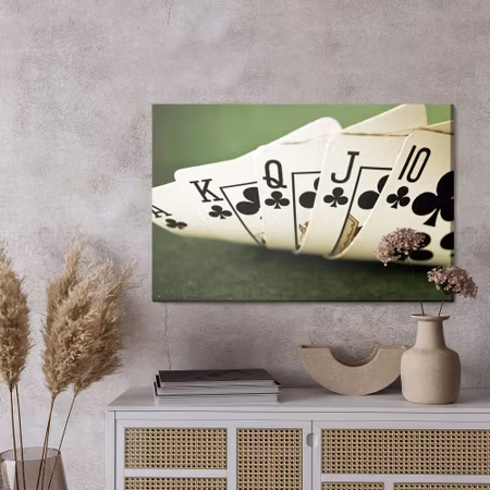 Canvastavla - Royal flush