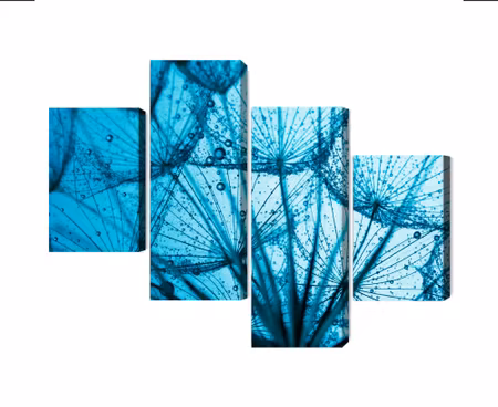 Canvastavla - A close-up of a 3d dandelion seed