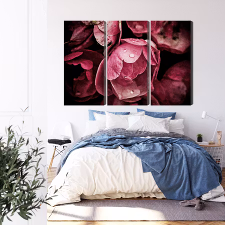 Canvastavla - Peony flowers close up 3d