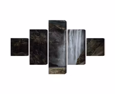 Canvastavla - The majestic skógafoss waterfall